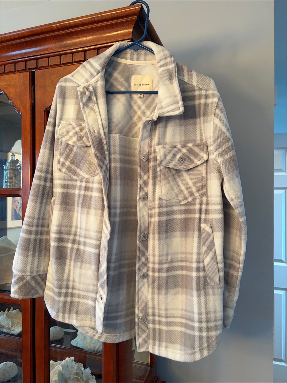 Plaid Button-Up Shacket